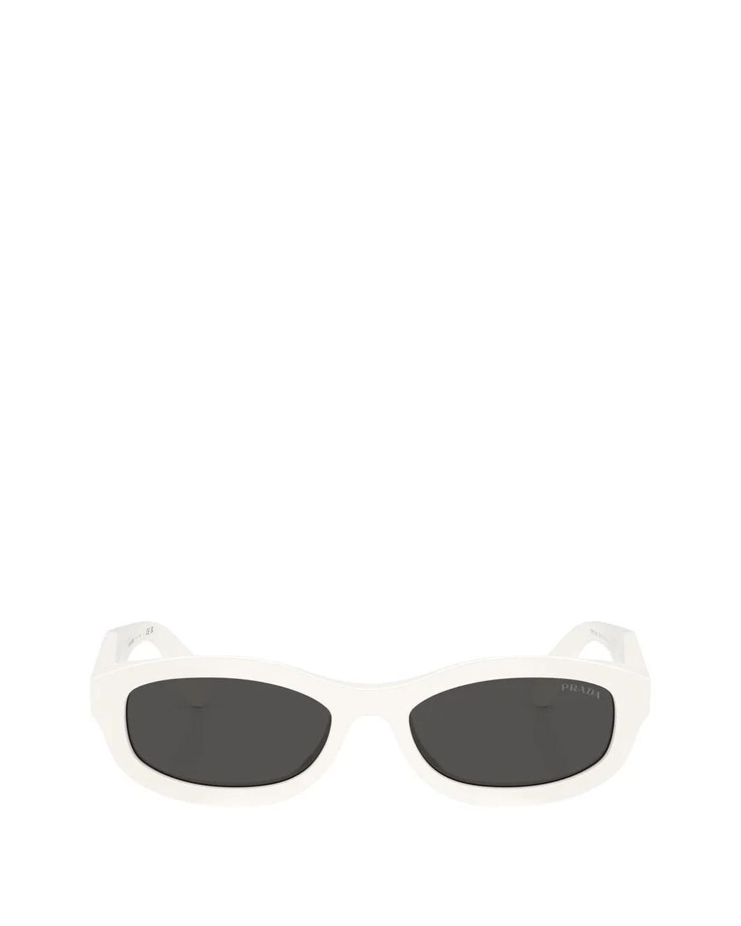 Occhiali Da Sole Geometrici di Prada in White