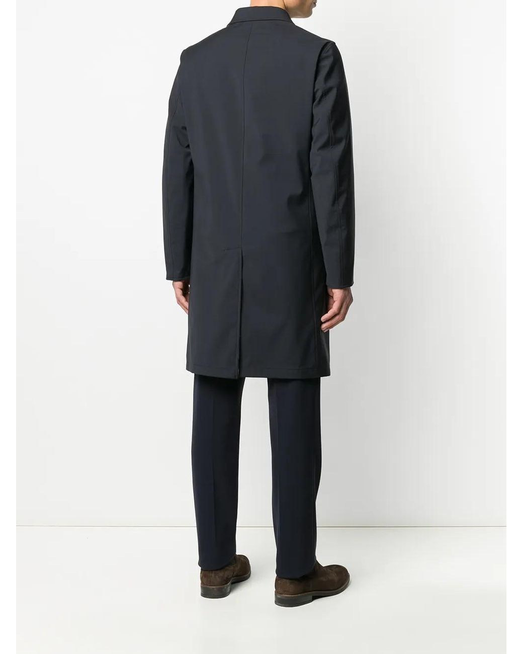 Abrigo Reversible Con Botones Dell'Oglio de hombre de color Blue