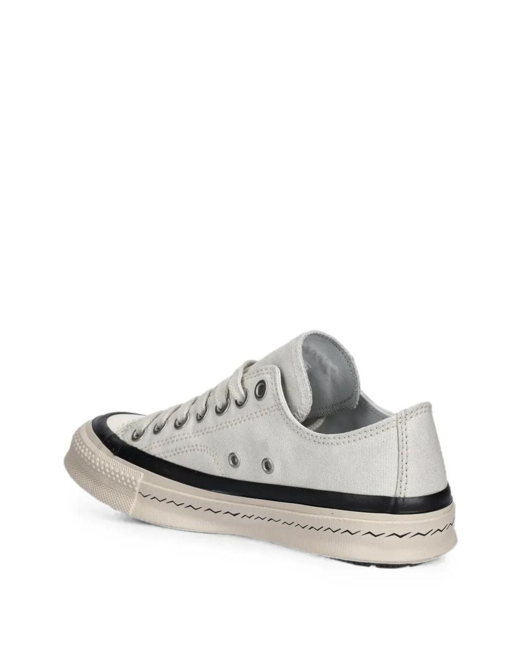 Visvim White Contrast-Trim Low-Top Sneakers