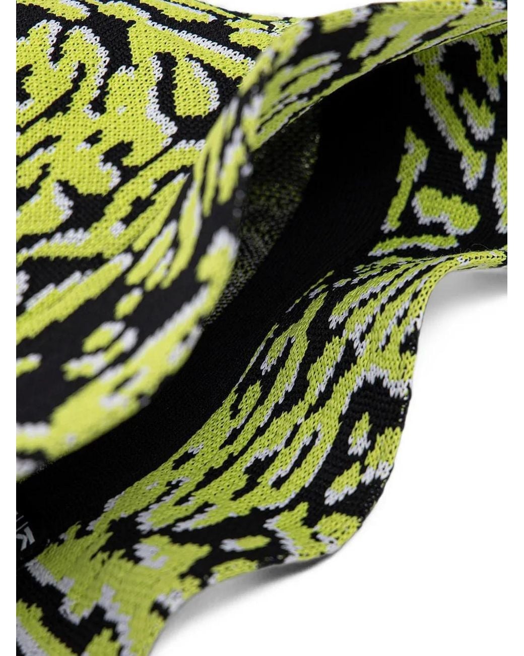 Kangol Green Patterned Bucket Hat