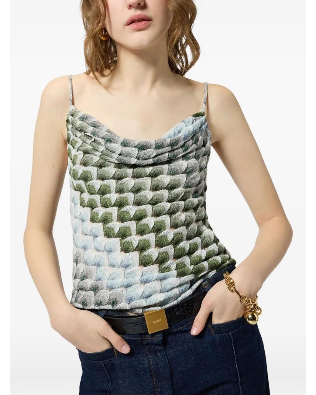 Missoni Green Top