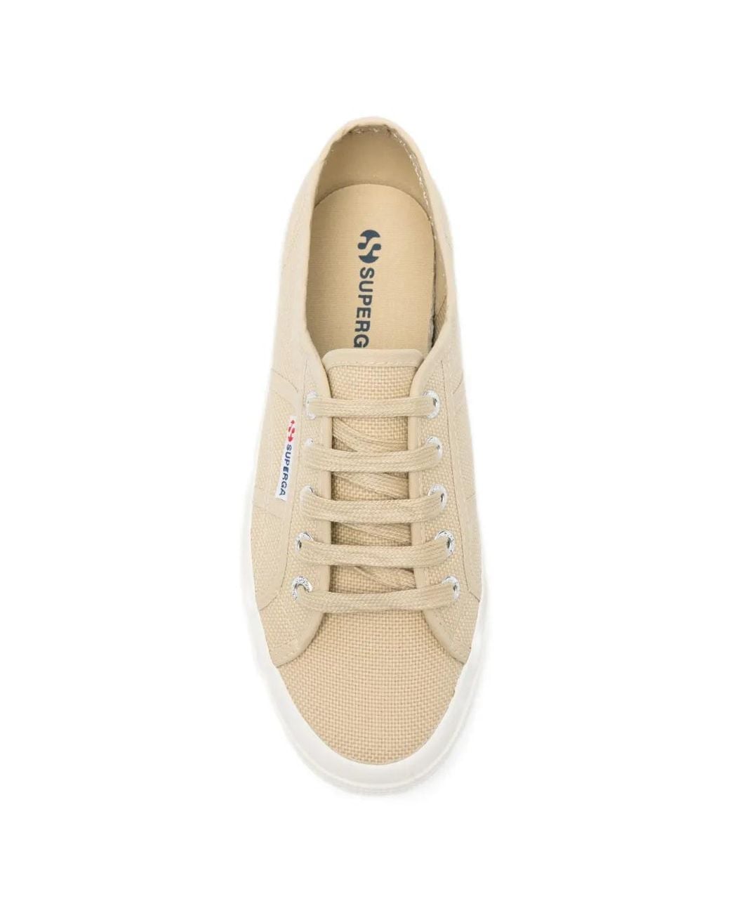 Superga White Lace-Up Sneakers