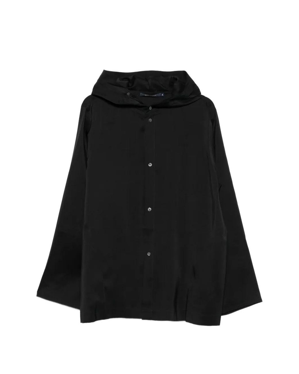 Sofie D'Hoore Black Hooded Button-Up Shirt