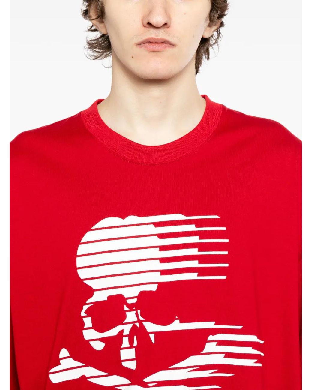 MASTERMIND WORLD Red Skull Printed T-Shirt for men