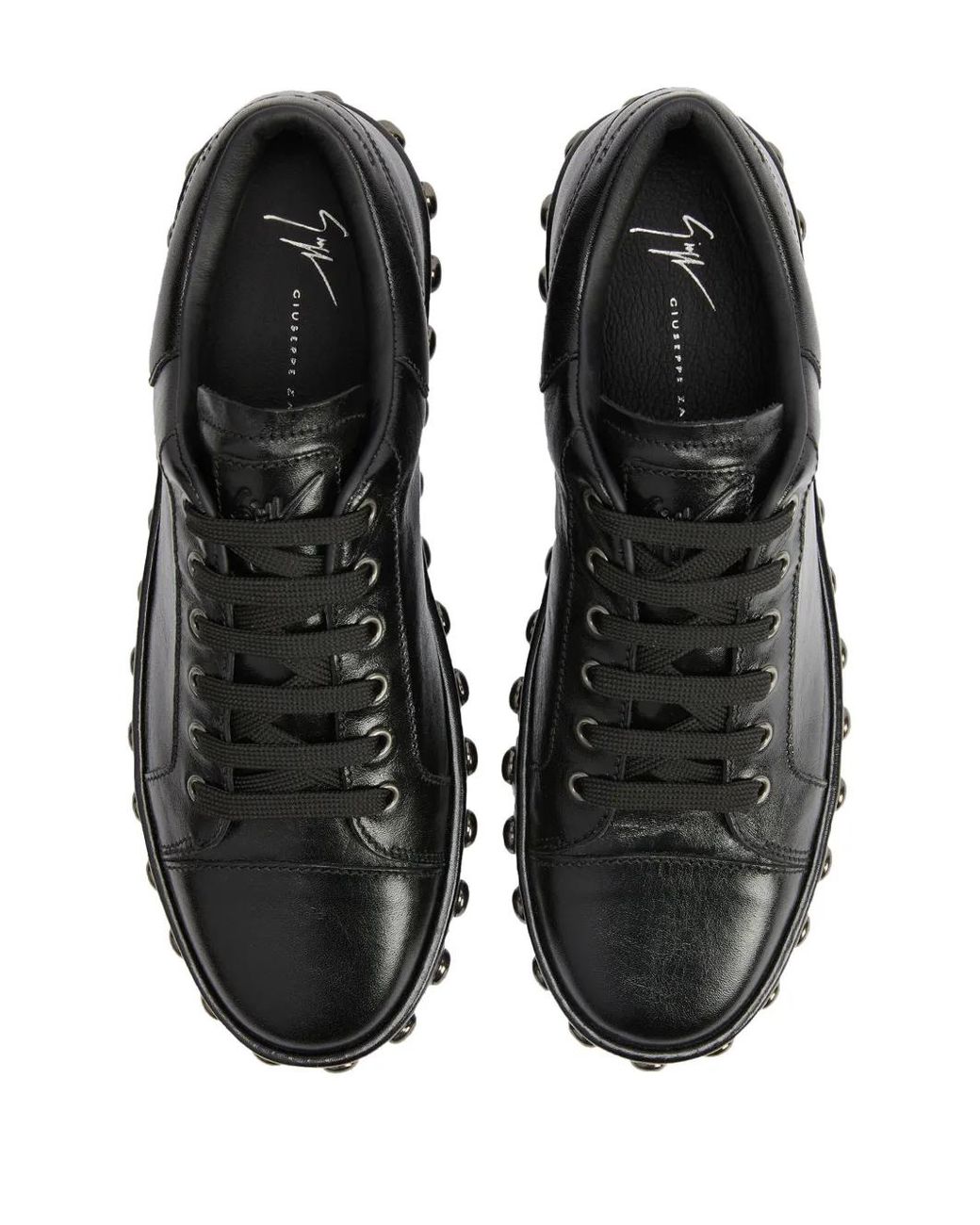 Giuseppe Zanotti Black Gz-City Lace-Up Low-Top Sneakers for men