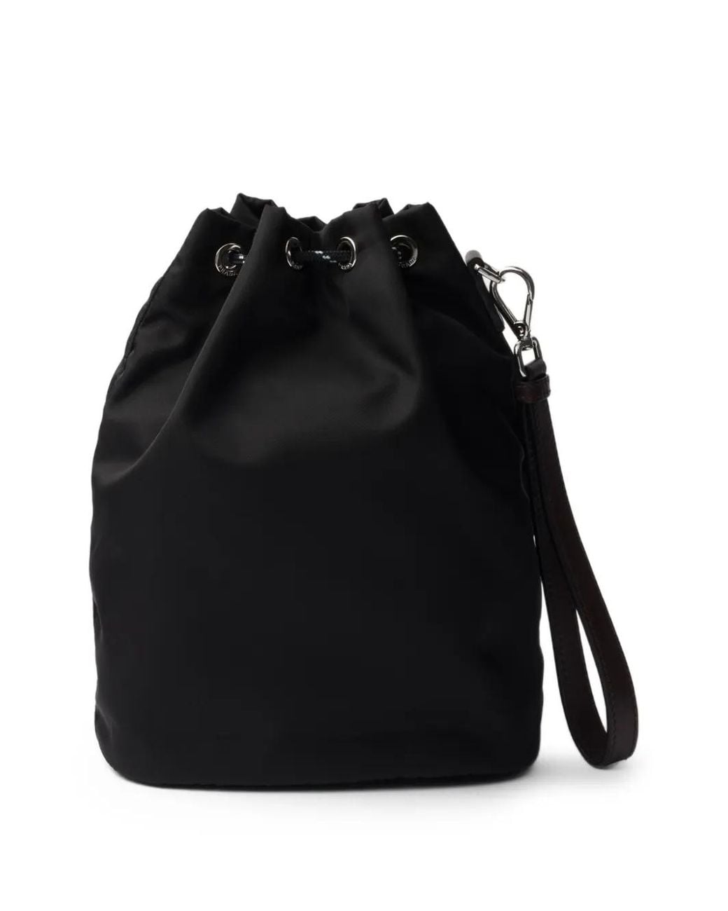 Prada Black Speedrock Re-Nylon Pouch Bag