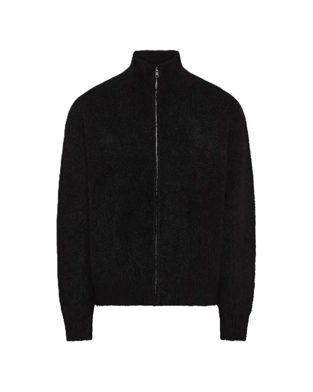 CYCLE Black Maglie Logo-Embroidered Zip-Up Cardigan for men