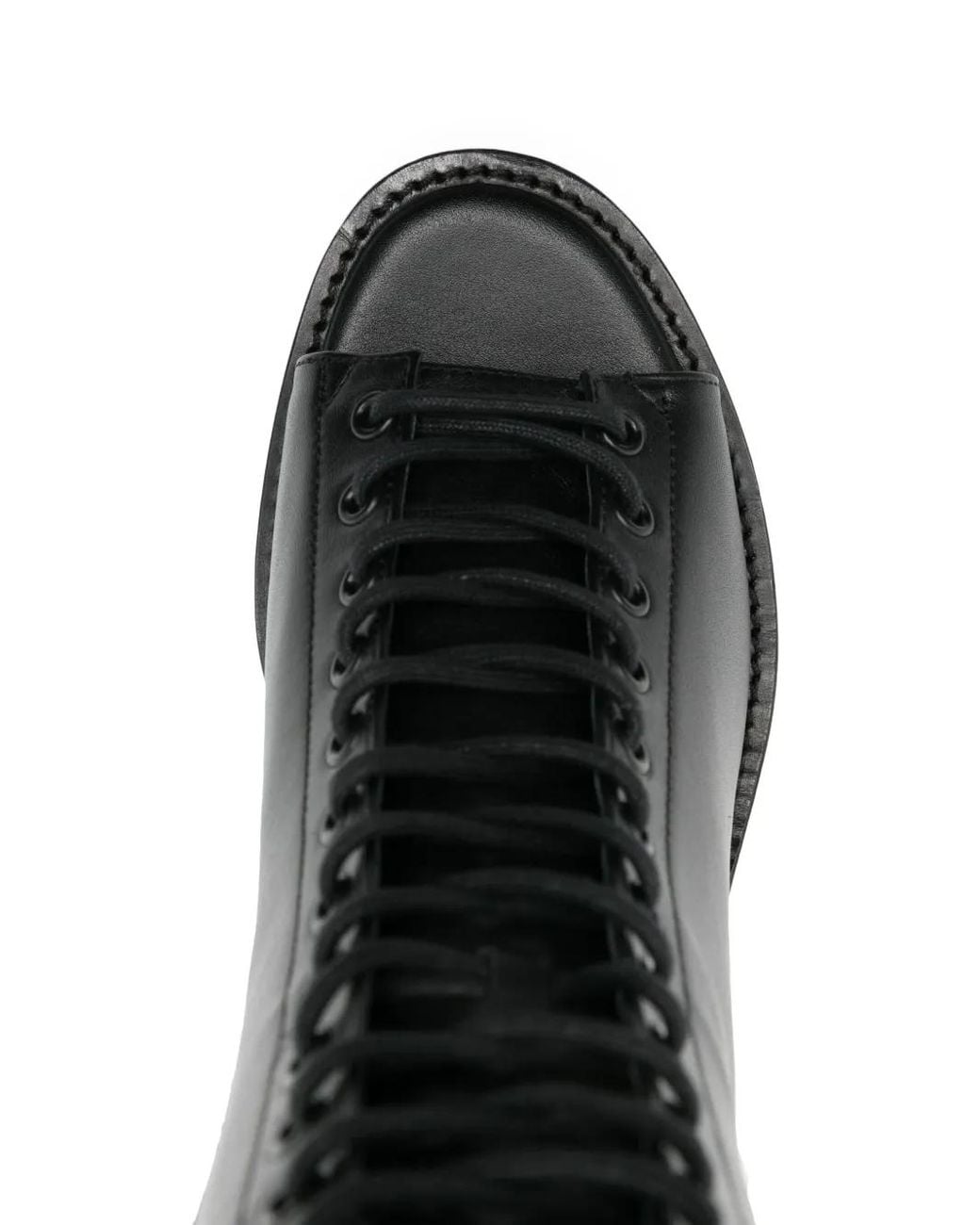 Juun.J Black 80Mm Open-Toe Leather Boots