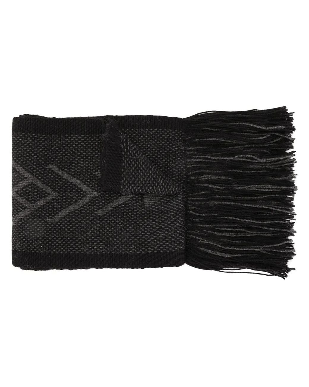 Voz Black Mapu Fringed Scarf