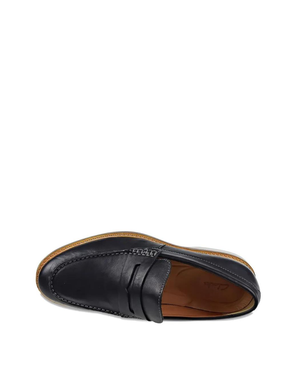 Clarks Black Atticus Free Leather Loafers for men
