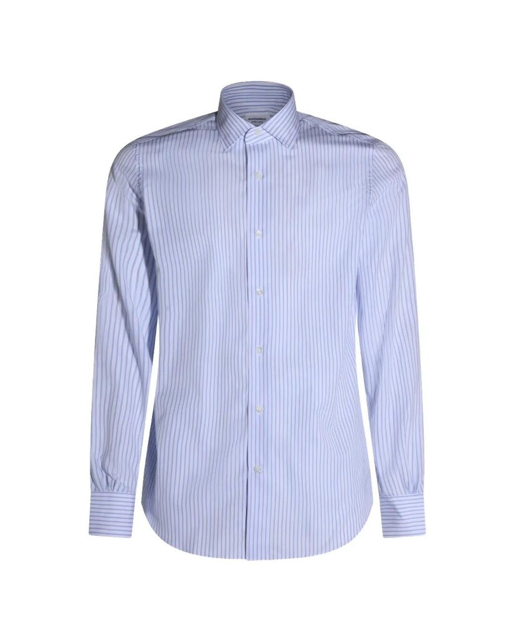 Mazzarelli Blue Chemise À Rayures for men