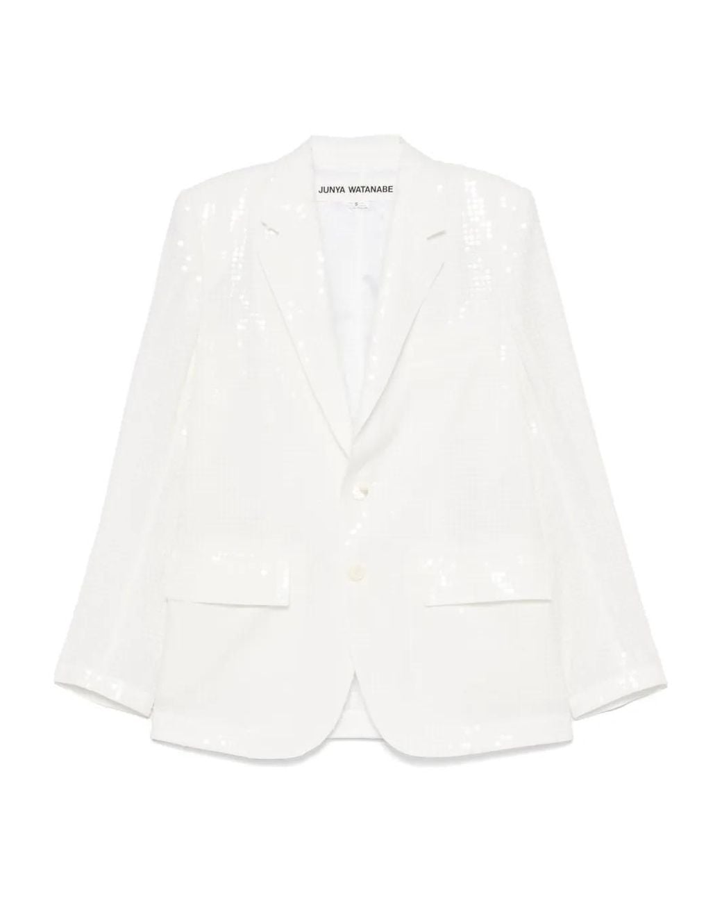 Blazer Brodé De Sequins Junya Watanabe en coloris White