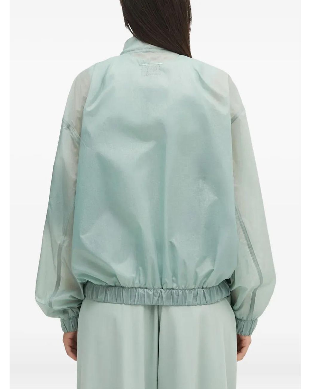 MM6 by Maison Margiela Green Zip-Fastening Bomber Jacket