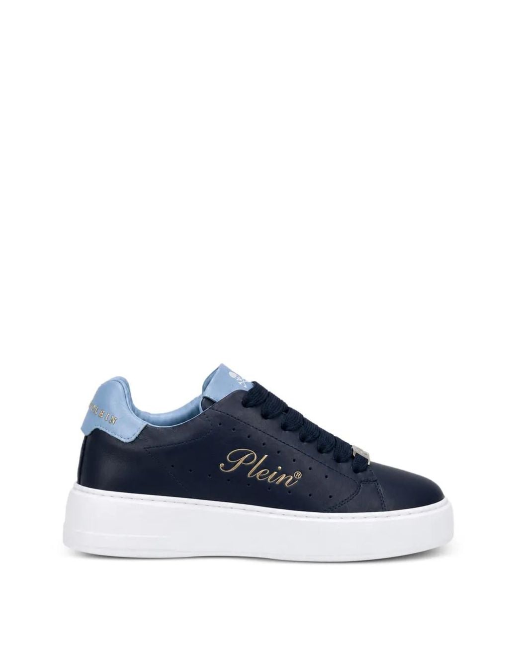 Philipp Plein Blue Low-Top Sneakers Signature