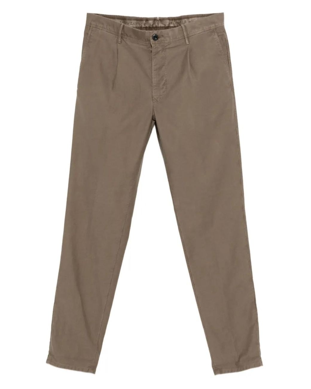 Incotex Gray Pleated Trousers for men