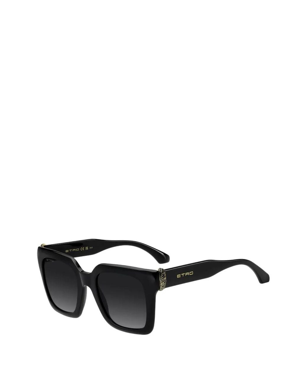 Etro Black Square-Frame Sunglasses