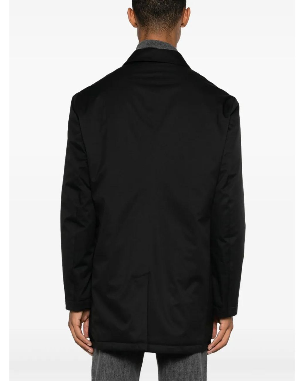 Kiton Black Padded Coat for men