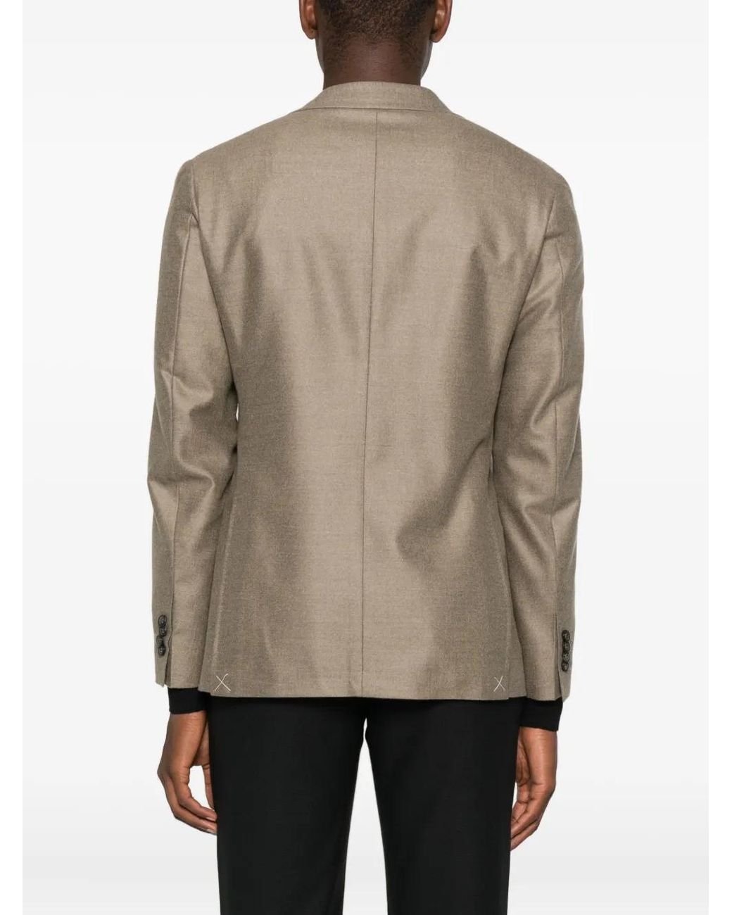 Canali Brown Single-Breasted Blazer for men