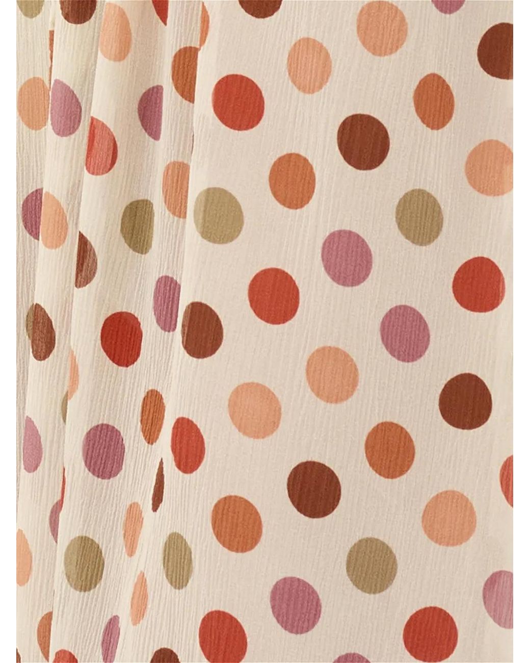 Eres White Polka-Dot Drawstring Midi Dress