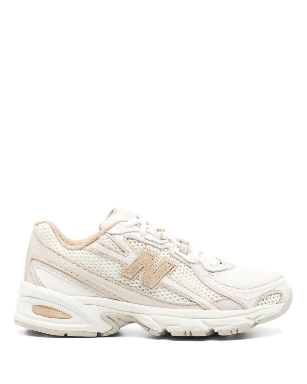 New Balance White 740 Sneakers