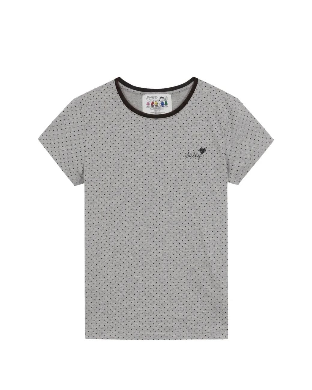 MARGE SHERWOOD Gray Peanus Sally T-Shirt