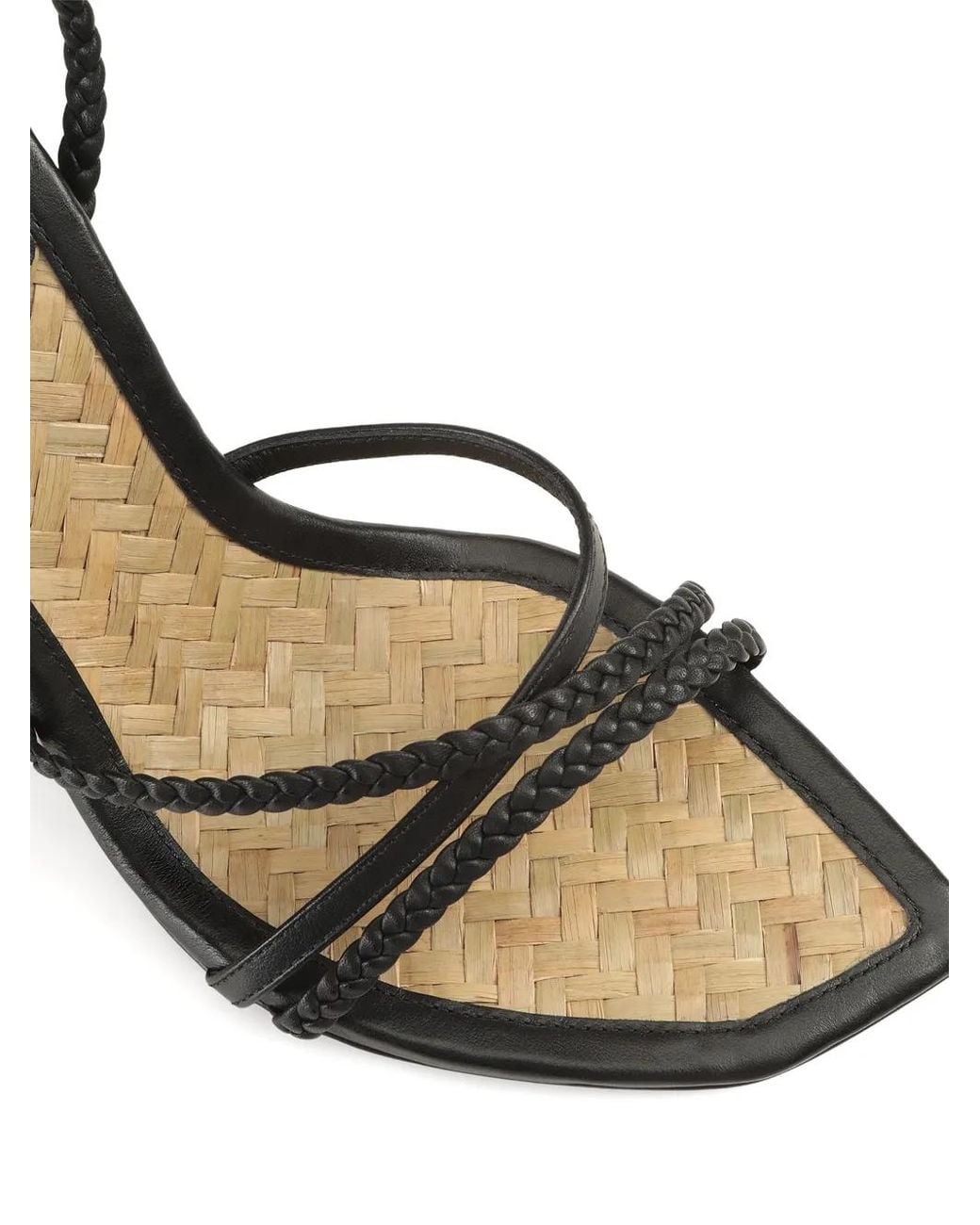 Sergio Rossi White Braid Sandals