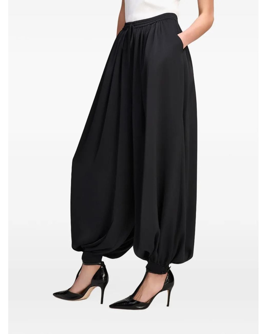 Cinq À Sept Blue Esme Satin Trousers