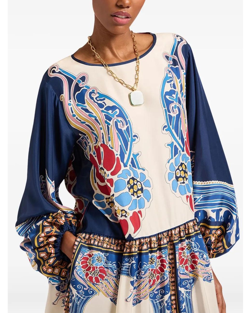 LaDoubleJ Blue Vesta Maxi Dress