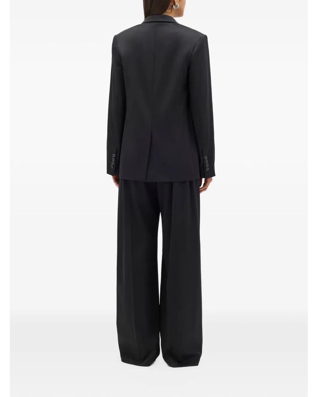 Another Tomorrow Relaxed-Fit Single-Breasted Blazer in Blue | Lyst UK