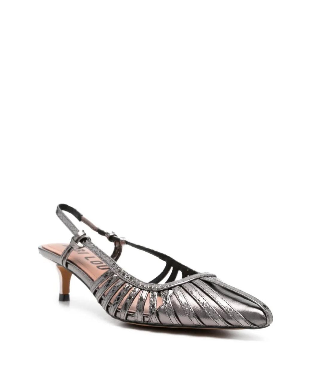 Bibi Lou White Slingback Pumps