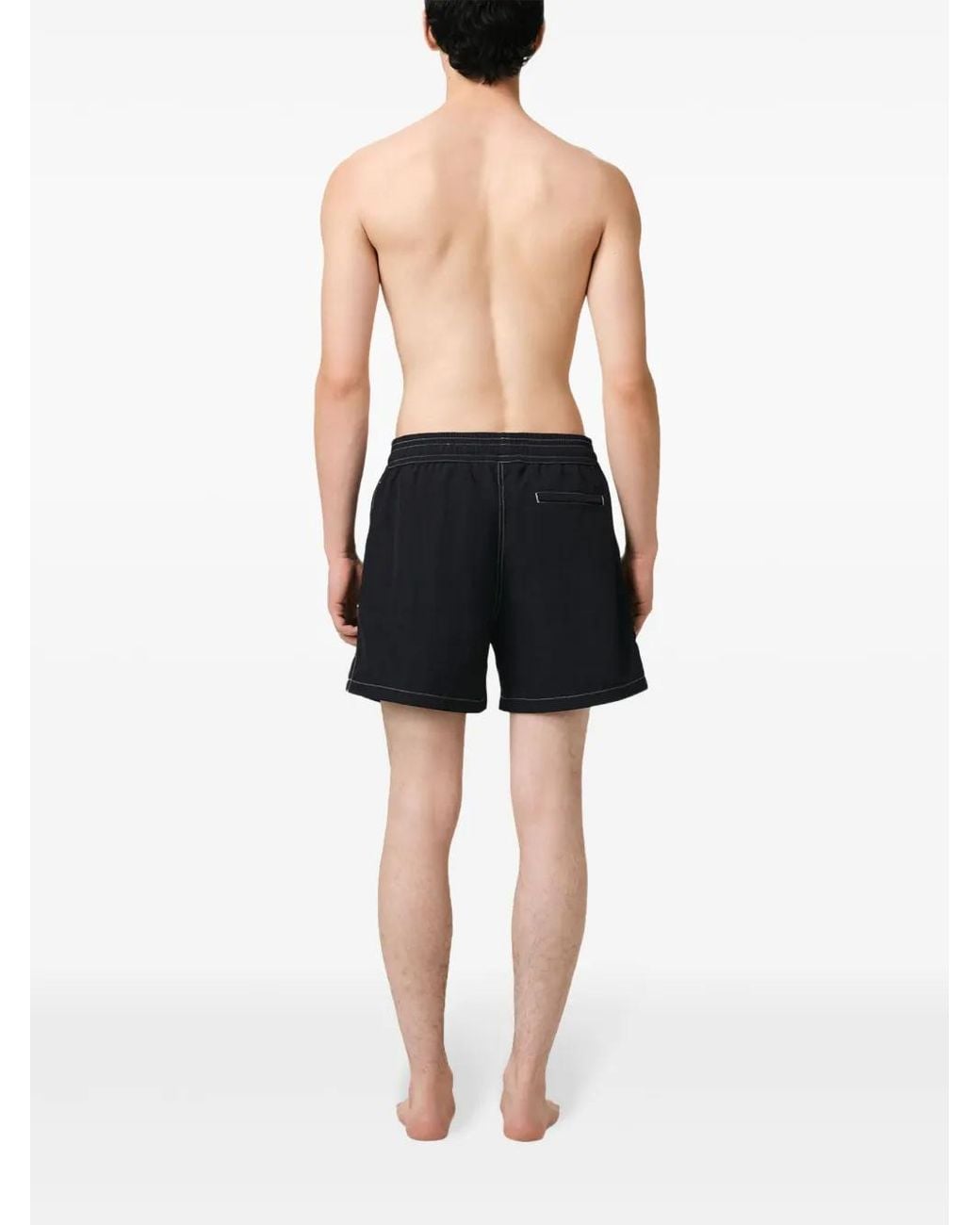 Bañador Ami De Coeur Con Costuras En Contraste AMI de hombre de color Black