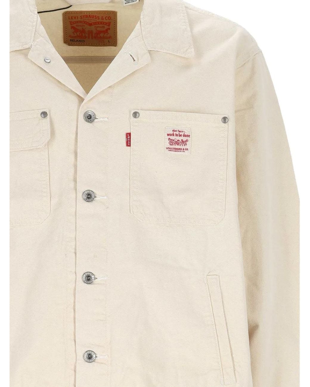 Levi's Natural Buttoned Pocket Jacket for men