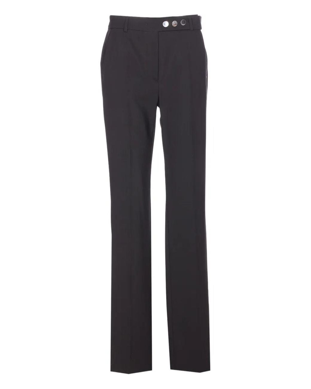 Sportmax Blue Harry Button Zip Trousers