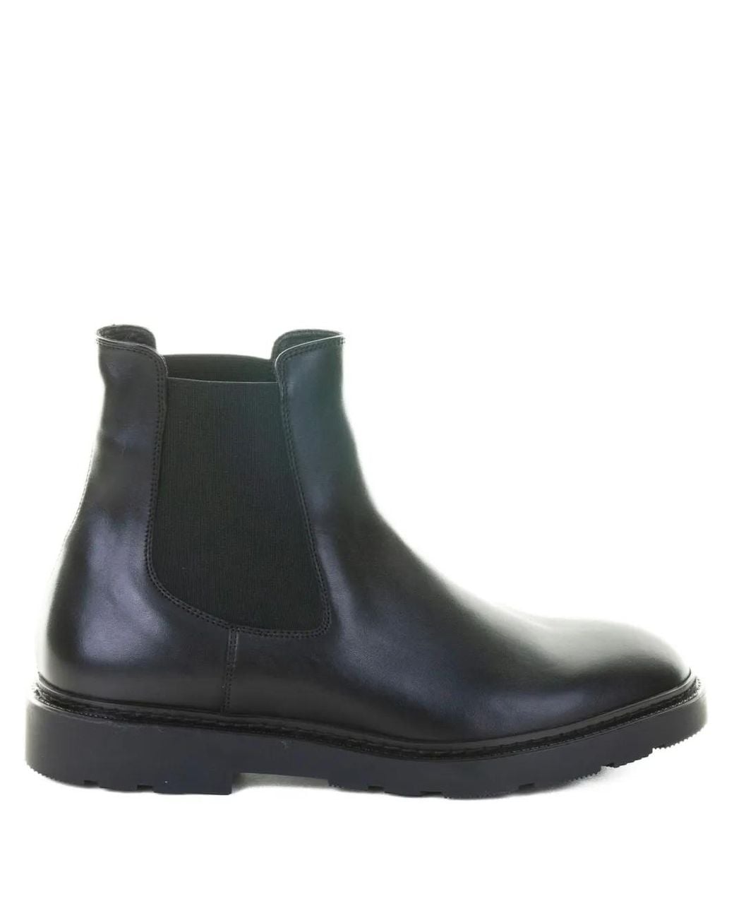 Fratelli Rossetti Black Leather Chelsea Boots for men