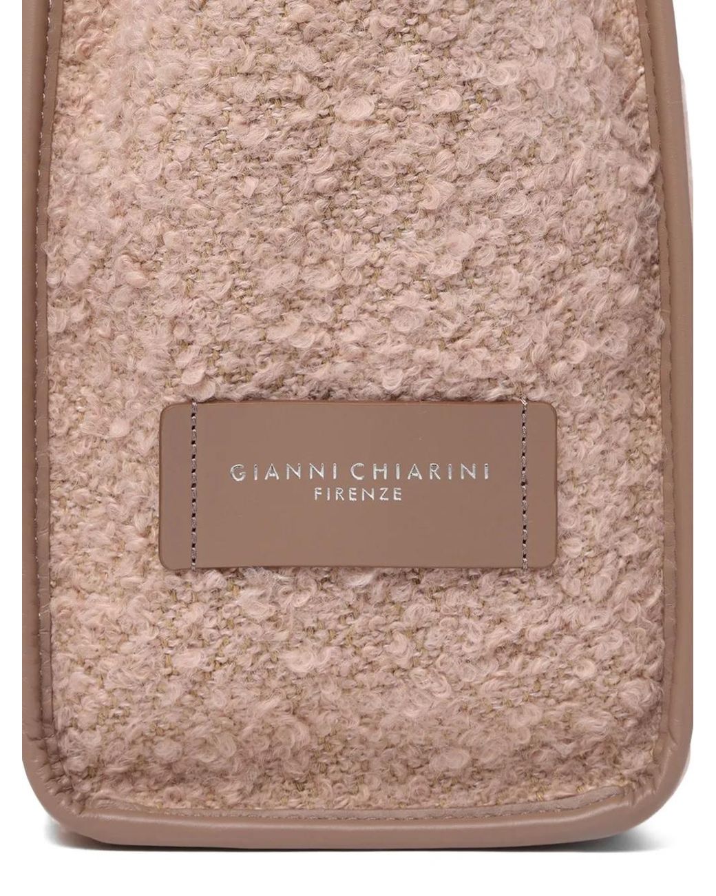 Gianni Chiarini Natural Marcella Bouclé-Effect Tote Bag