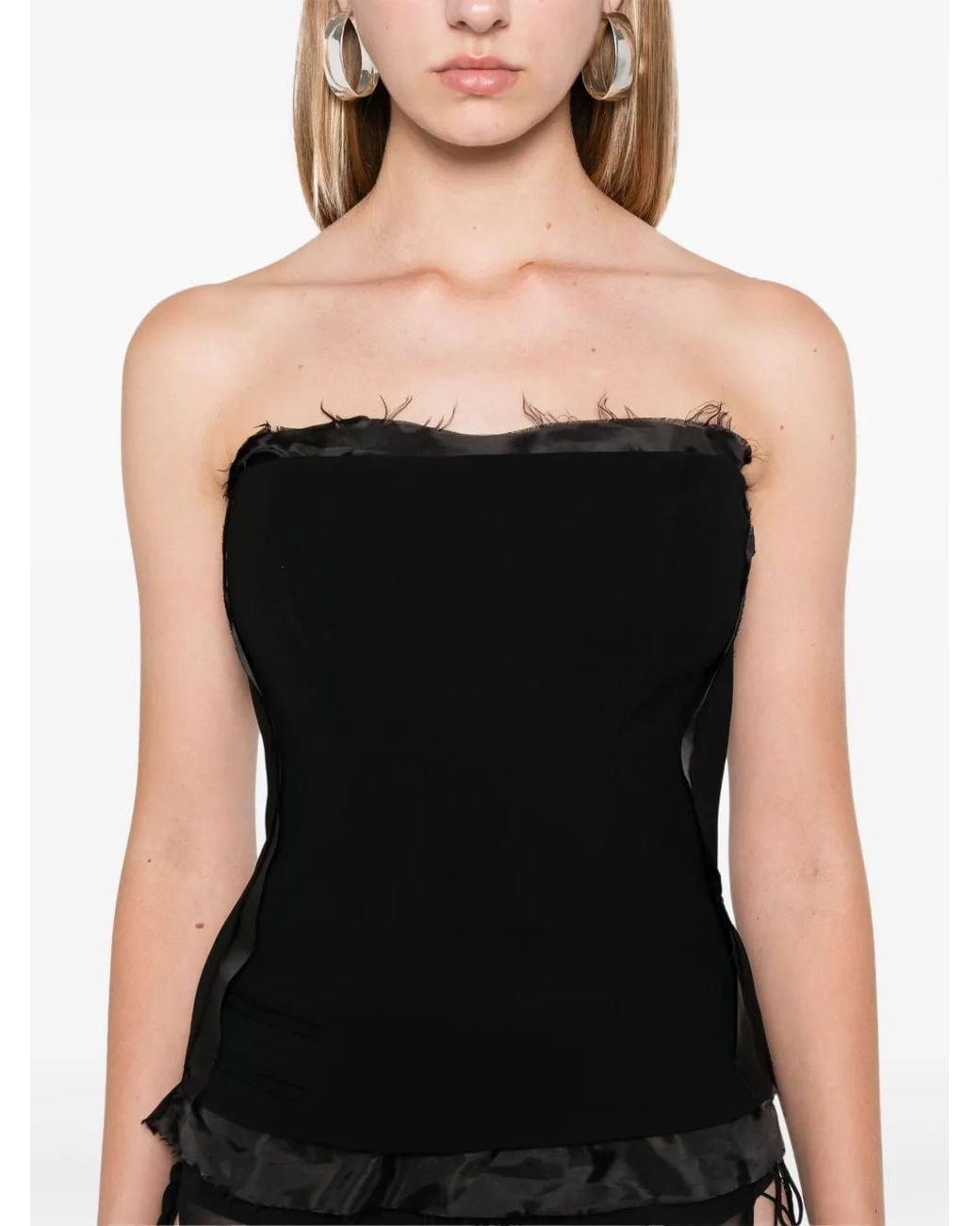 OTTOLINGER Black Suit Corsage Top