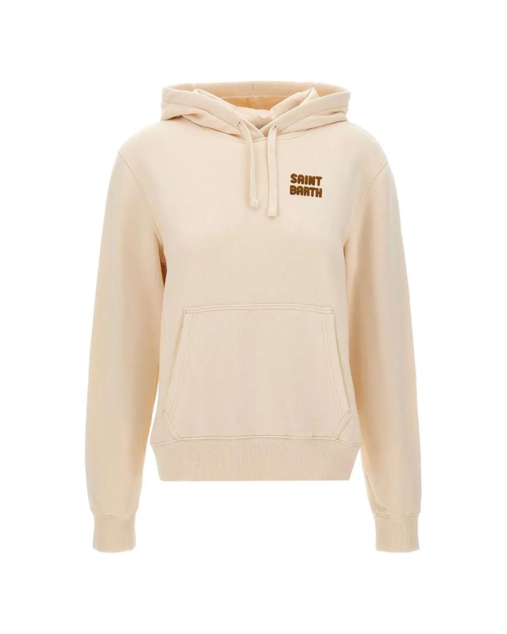Mc2 Saint Barth Natural Virginia Logo-Patch Hoodie