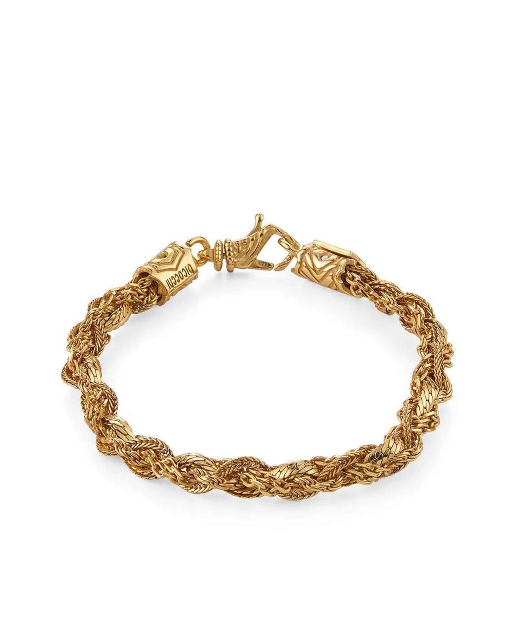 Emanuele Bicocchi Metallic Rope-Chain Bracelet