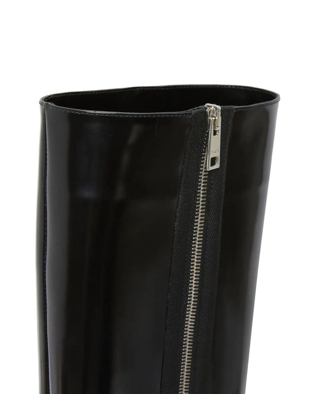 MSGM Black Pointed-Toe Leather Boots