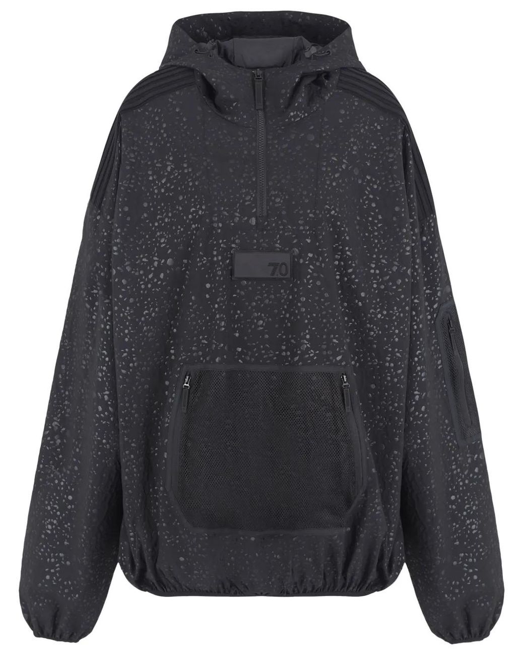 EA7 Blue Logo-Rubberised Hoodie