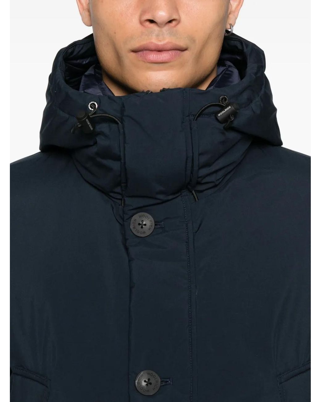 Chaqueta Con Capucha Woolrich de hombre de color Blue