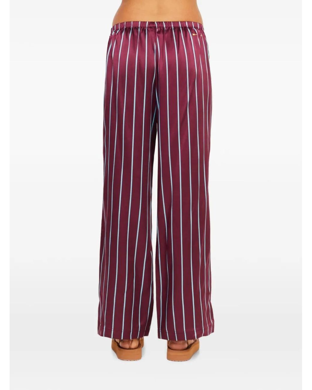 The Upside Red Capela Charli Drawstring-Waist Trousers