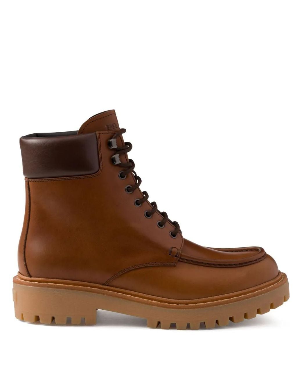 Prada Brown Leather Boots for men