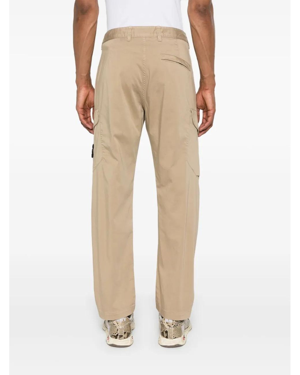 Stone Island Natural Trousers for men