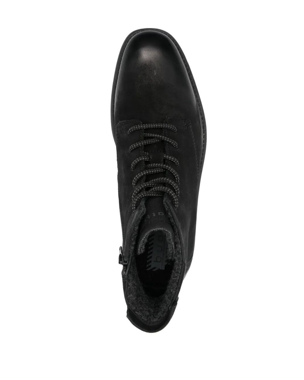 Bugatti Black Square-Toe Ankle Boots for men
