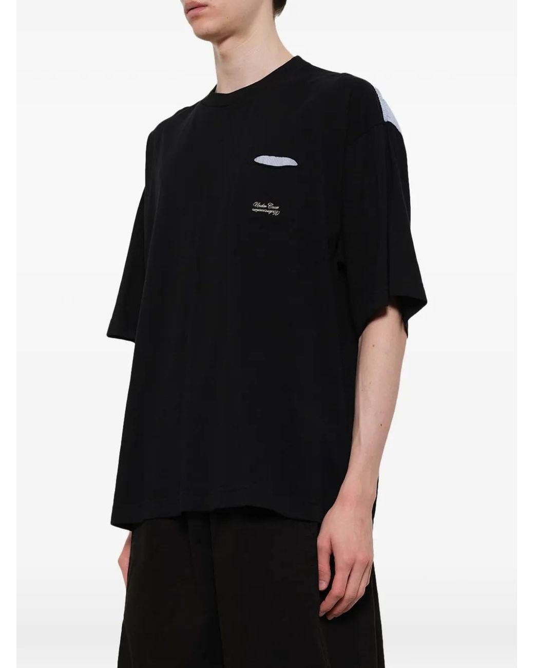 Undercover Black Combo Pocket T-Shirt for men