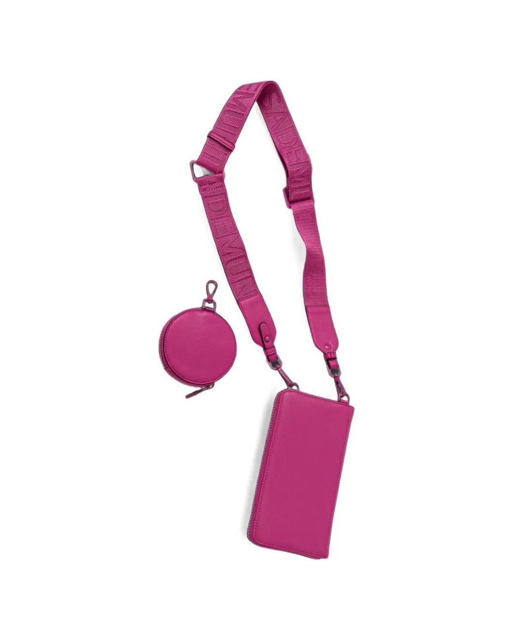 Lola Casademunt Pink Logo-Embossed Phone Holder Mini Bag