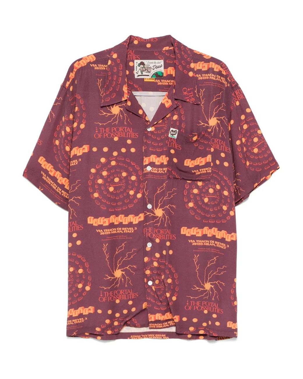 Deus Ex Machina Red Smithson Shirt for men