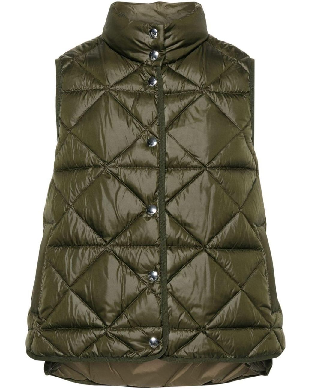 Bimba Y Lola Padded Duckdown Gilet in Green Lyst