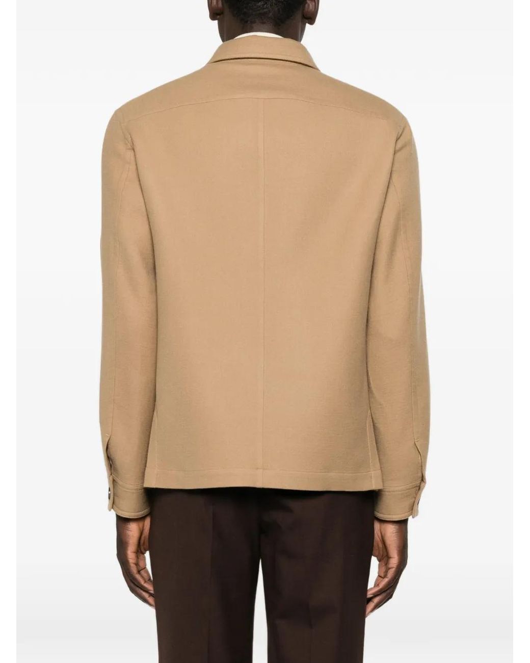Tom Ford Natural Double Splittable Light Wool Outershirt for men